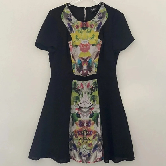 Prabal Gurung For Target Floral Color Block Dress Womens Size 12 (532) - Picture 2 of 4